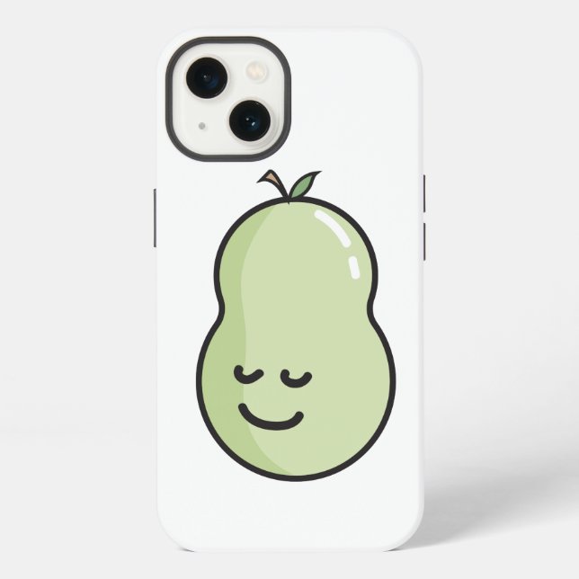 Pear with a smile iPhone case (Back)