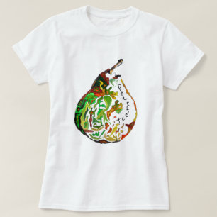 Pearfect pun Pear fruit pop art illustration T-Shirt