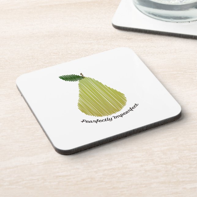 Pearfectly Impearfect Coaster (Left Side)