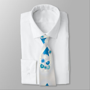 Pearl and blue for Christmas Tie
