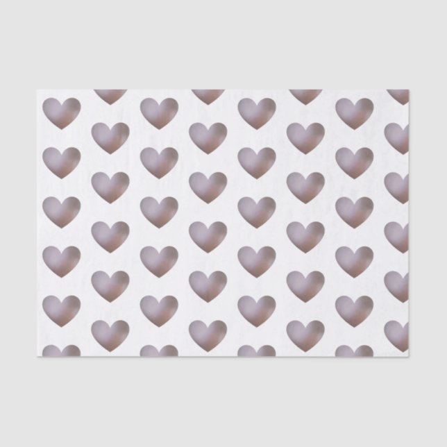Pearl and purple heart tissue paper (Front)