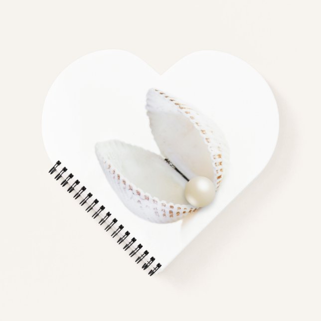 Pearl and seashell notebook (Front)