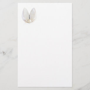 Pearl and seashell stationery