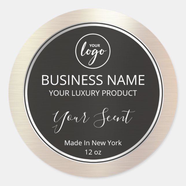 Pearl And Silver Candle Labels (Front)