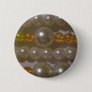Pearl Beads 2 Inch Round Button