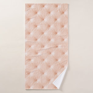 Pearl beige leather texture bath towel