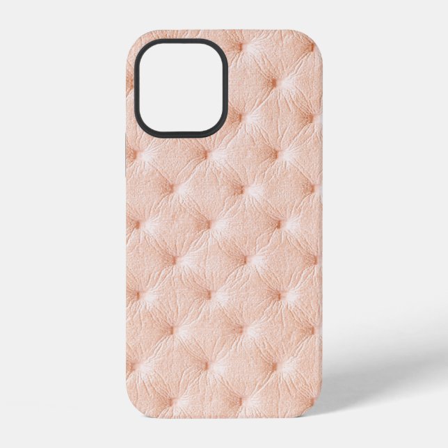 Pearl beige leather texture iPhone case (Back)