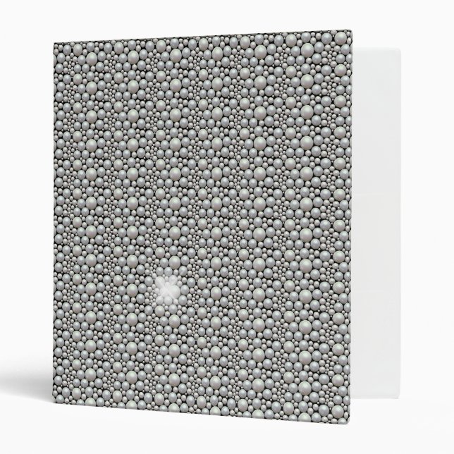 Pearl  & Bling notebook Binder (Front/Inside)