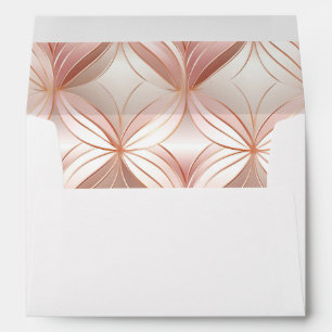 Pearl Blush Pink Rose Gold  Envelope