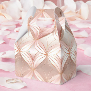 Pearl Blush Pink Rose Gold  Favor Box