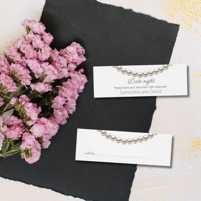 Pearl Bridal Shower Date night Jar Card (Creator Uploaded)