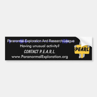 PEARL Bumper Sticker