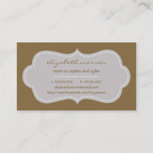 Pearl Chic Moderna Mommy Calling Card