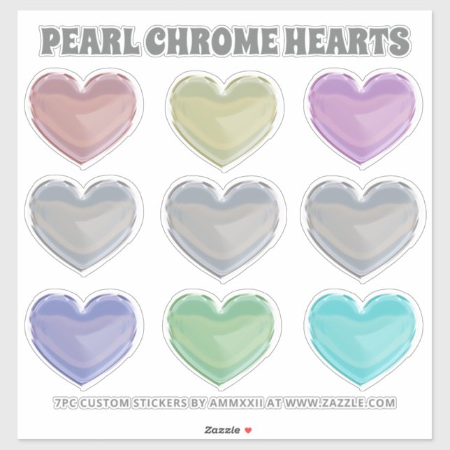 Pearl Chrome Hearts (Sheet)
