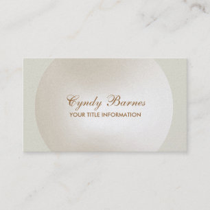 Pearl Circle Frame Business Card