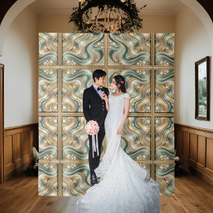 Pearl Coast Elegance Waves Backdrop Tapestry