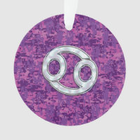 Pearl comme cancer Symbole Zodiaque sur Camo numér