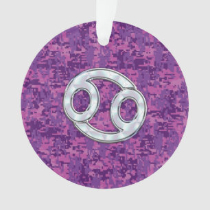 Pearl comme cancer Symbole Zodiaque sur Camo numér