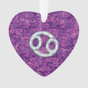 Pearl comme cancer Symbole Zodiaque sur Camo numér