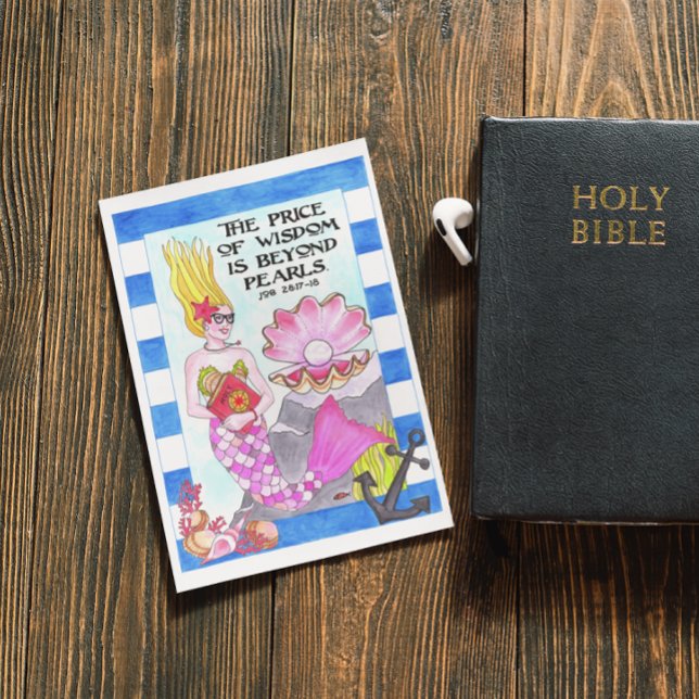 Pearl de la sagesse Carte postale Inspirationnelle (Créateur téléchargé)