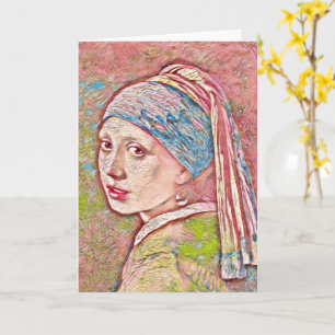 Pearl Earring Card