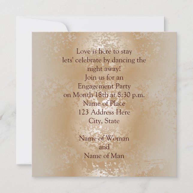 Pearl finish invitation (Front)
