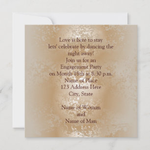 Pearl finish invitation