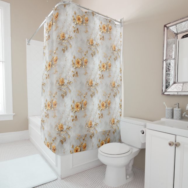 Pearl Gold Roses Floral (In Situ)