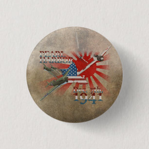 Pearl Habor December 7, 1941 1 Inch Round Button