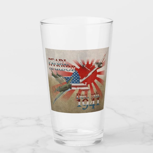Pearl Habor December 7, 1941 Glass (Front)