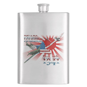 Pearl Habor December 7, 1941 Hip Flask