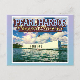 PEARL HARBOR NATIONAL MEMORIAL - HONOLULU HAWAII POSTCARD