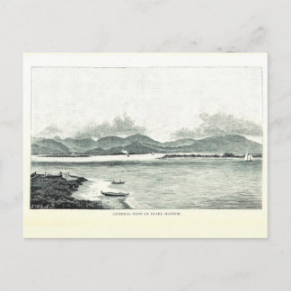 Pearl Harbor, Oahu, Hawaii 1890 Carte postale