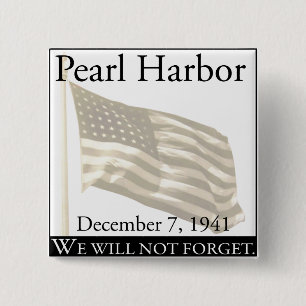 Pearl Harbour 2 Inch Square Button