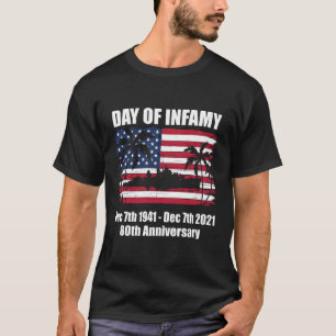 Pearl Harbour 80Th Anniversary Flag T-Shirt