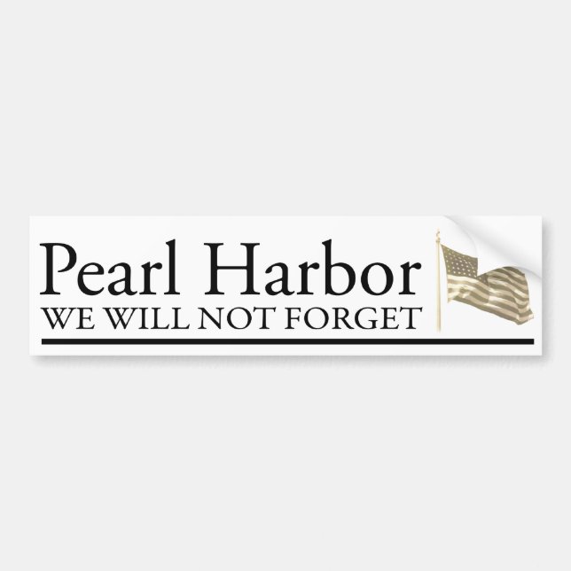 Pearl Harbour Bumper Sticker (Front)