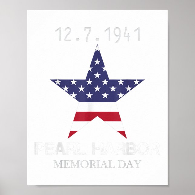 Pearl Harbour Memorial Day Vintage  Poster (Front)