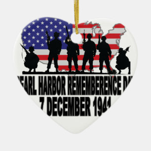 Pearl Harbour Remembrance Day L.png Ceramic Ornament