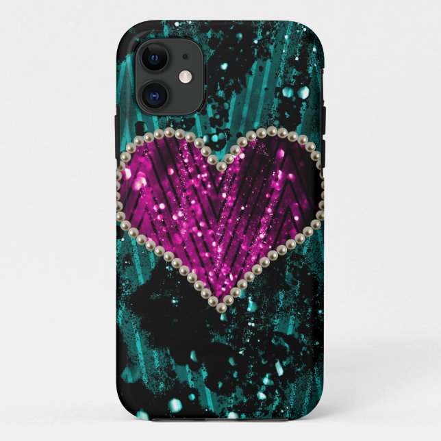 Pearl Heart Case-Mate iPhone Case (Back)