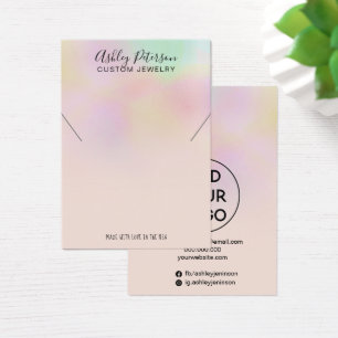 Pearl holographic ombre jewellery necklace display