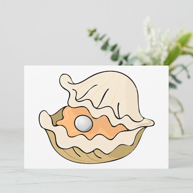 Pearl In An Oyster Invitations (Creator Uploaded)