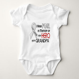 Pearl In Memory Of My Grandpa Lung Cancer Baby Bodysuit