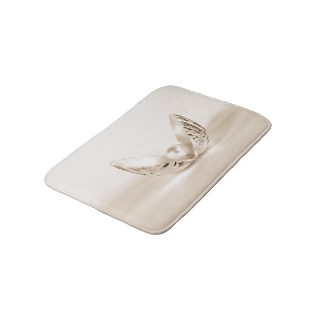 pearl in oyster shell bath mat (Angled)