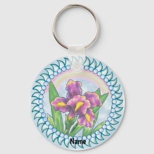 Pearl iris  keychain