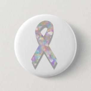 pearl lung cancer ribbon 2 inch round button