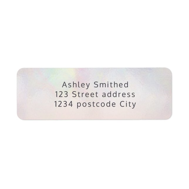Pearl nacre typography blush pink  return (Front)