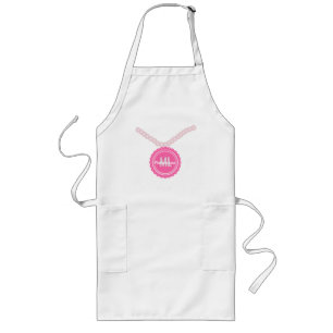 Pearl Necklaces Lace Medallion Any Colour Long Apron