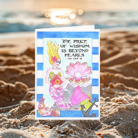 Pearl of Wisdom Personalized Birthday Card