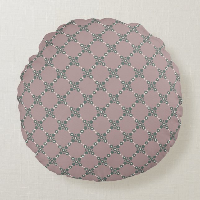 Pearl Pattern Round Pillow (Front)
