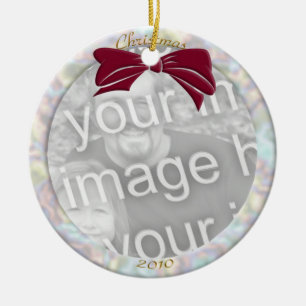 Pearl Personalize Photo Ornament